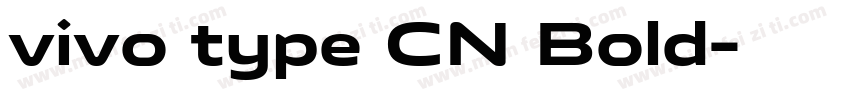 vivo type CN Bold字体转换